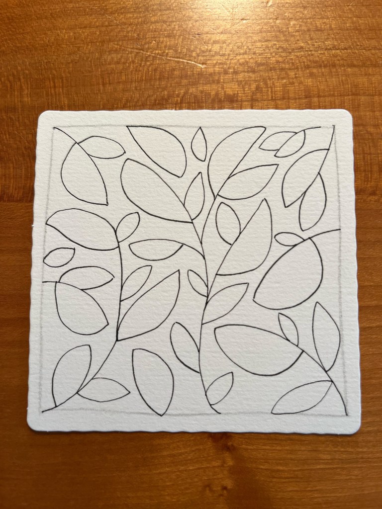 Evolution of a zentangle design in consecutive development